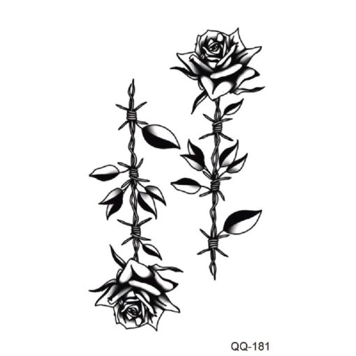 Temporary Flowery Tattoos Stickers - Image 5