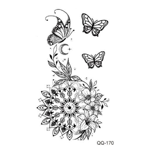 Temporary Flowery Tattoos Stickers - Image 6