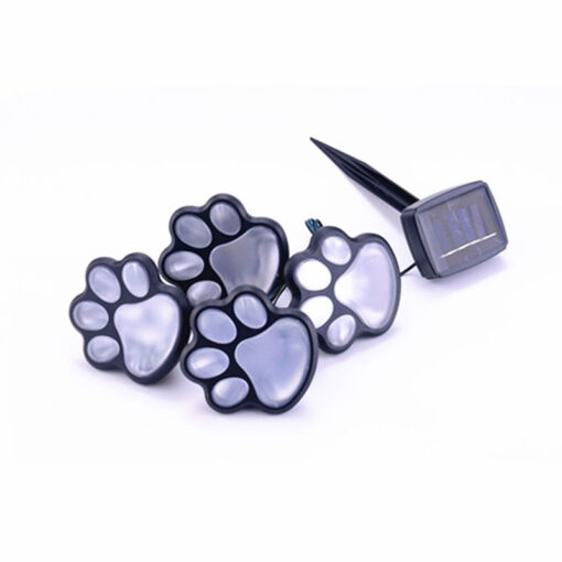 4pcs Solar Paw-Shaped LED Lights - Image 9