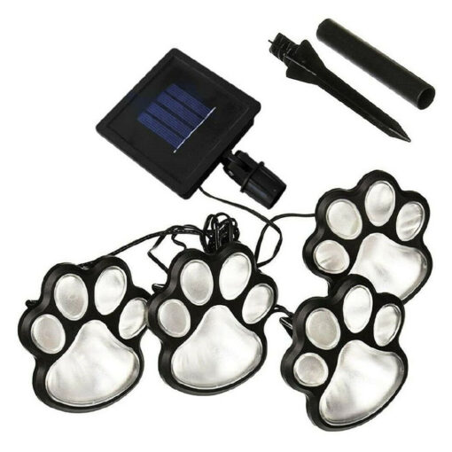 4pcs Solar Paw-Shaped LED Lights - Image 13