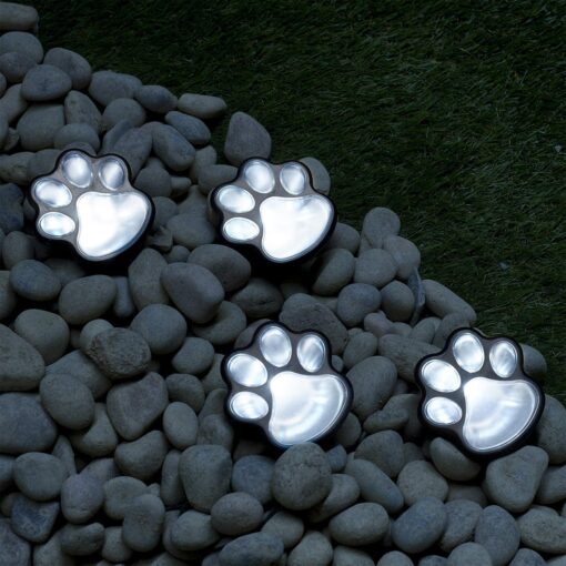 4pcs Solar Paw-Shaped LED Lights - Image 11