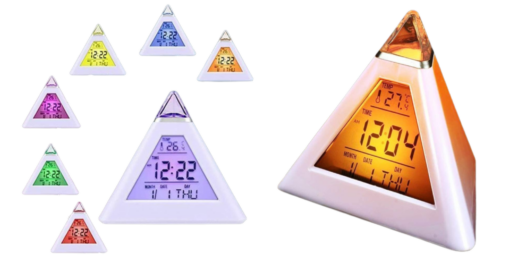 LED Colour Changing Digital Alarm