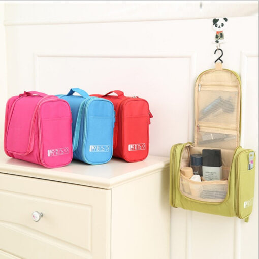 One or Two Multi-Compartment Waterproof Toiletry Bags