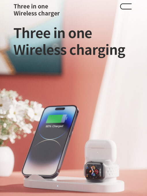 15W 3 in 1 Wireless Quick Charging Holder - Image 3