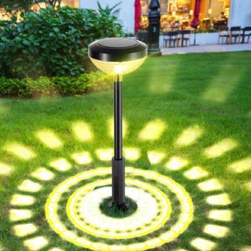 2 or 4 LED Solar Garden Landscape Light Path Projection Stake Outdoor Lawn Lamp - Image 5