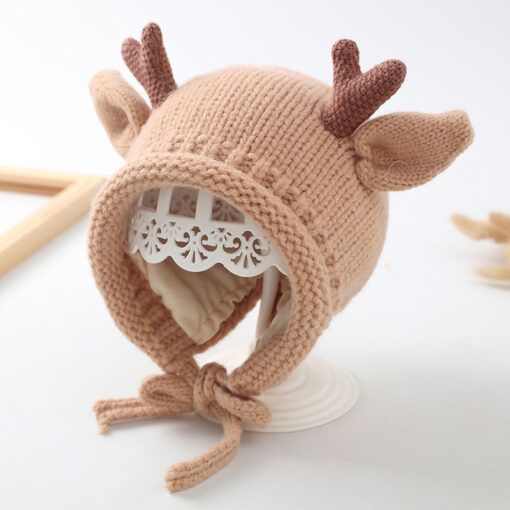 Reindeer Baby Knitted Hat - Image 7