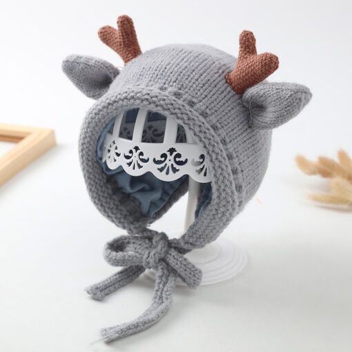 Reindeer Baby Knitted Hat - Image 11