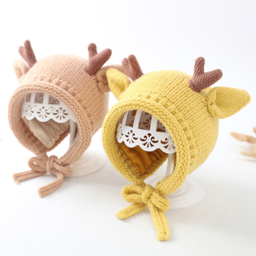 Reindeer Baby Knitted Hat - Image 12