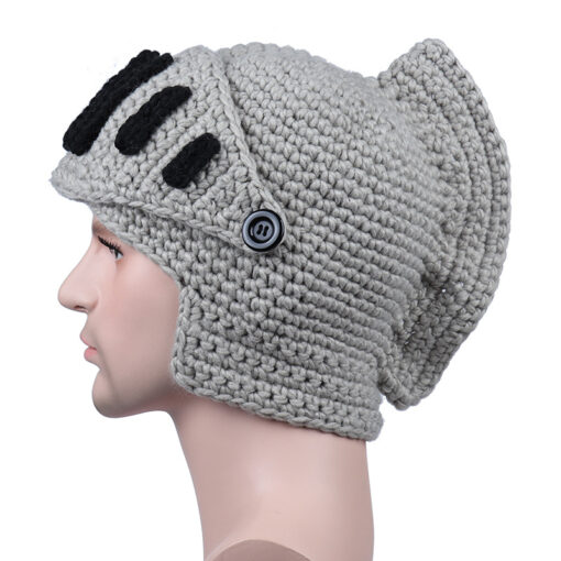 Novelty Roman Knight Knit Helmet - Image 9