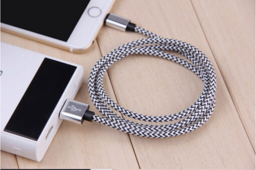 6 or 12 In Pack 1M Braided Universal USB Cables Compatible with Apple Products - Image 3