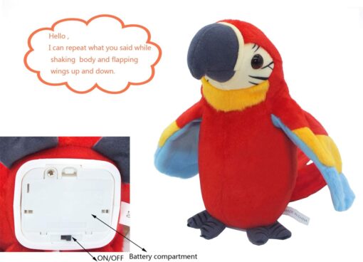 Talking Parrot Plush Toy - Image 14