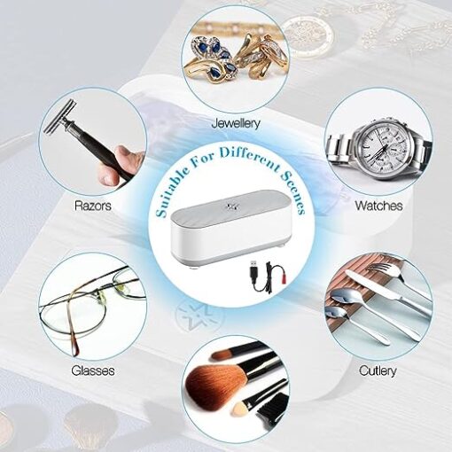 USB Multi Function Portable Ultrasonic Cleaner - Image 4