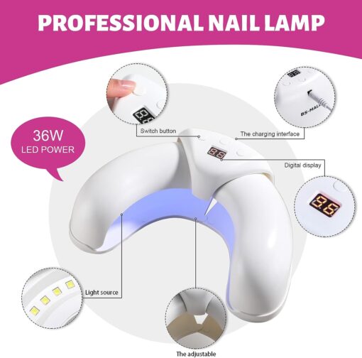 U Shape UV LED Nail Lamp - Image 11