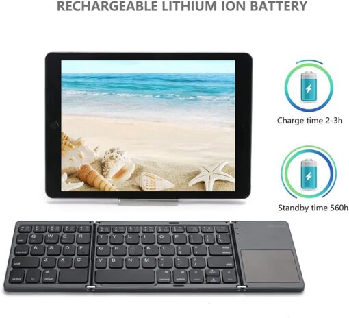 Foldable Bluetooth Keyboard with / without Touchpad - Image 3