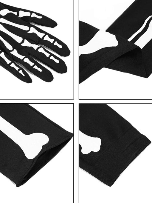 Halloween Skeleton Gloves Stockings Set - Image 6