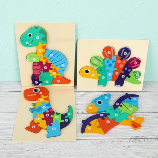 3D Toddler Jigsaw Wooden Puzzles Toys - Image 19