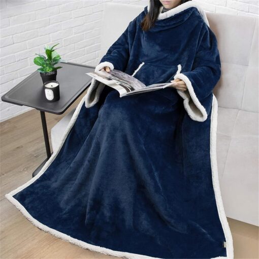 Deluxe Fleece Wearable Blanket