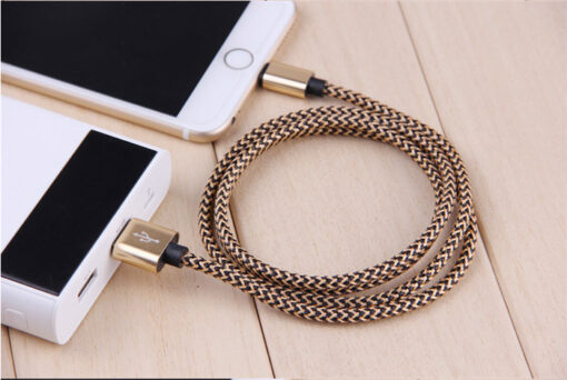 6 or 12 In Pack 1M Braided Universal USB Cables Compatible with Apple Products - Image 2