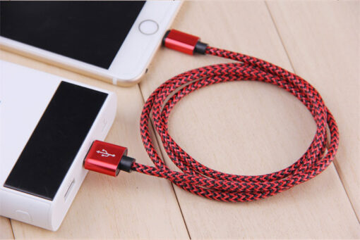 6 or 12 In Pack 1M Braided Universal USB Cables Compatible with Apple Products - Image 6