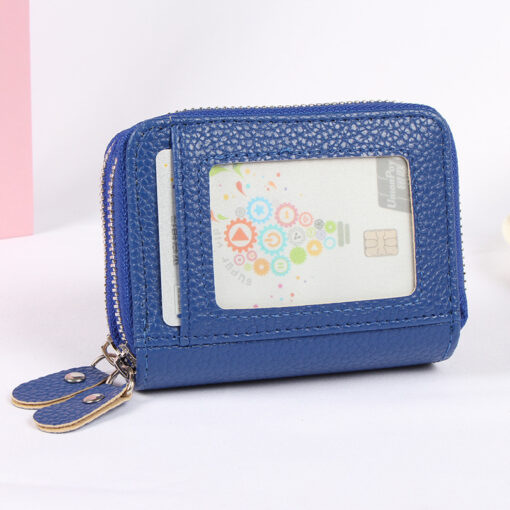 RFID Blocking  Leather Credit Card Holder - Image 4