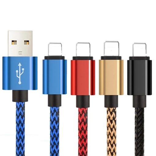 6 or 12 In Pack 1M Braided Universal USB Cables Compatible with Apple Products - Image 15