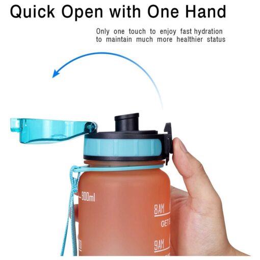 1000ml Portable Frosted Travel Large Capacity Water Bottle - Image 14