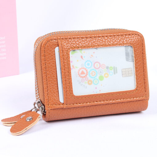 RFID Blocking  Leather Credit Card Holder - Image 2