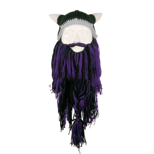 Funny Knit Hat Beard Facemask