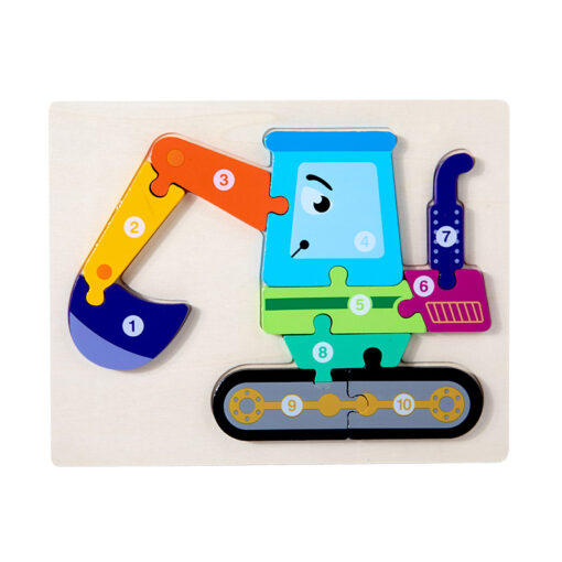 3D Toddler Jigsaw Wooden Puzzles Toys - Image 5