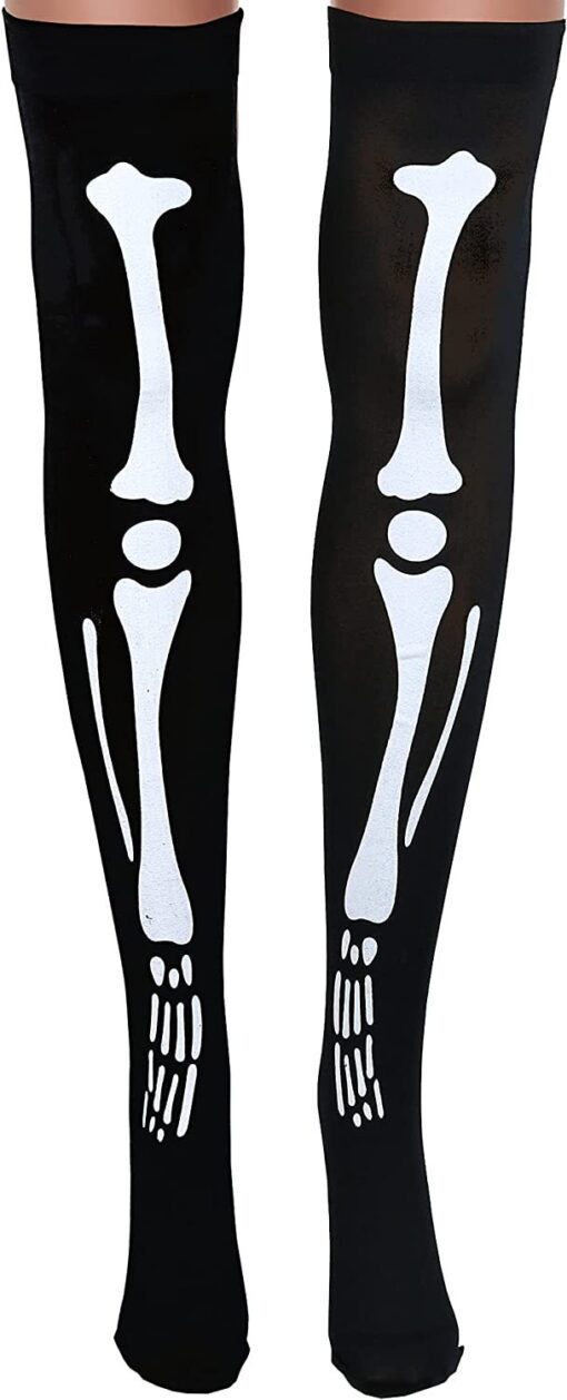 Halloween Skeleton Gloves Stockings Set - Image 8