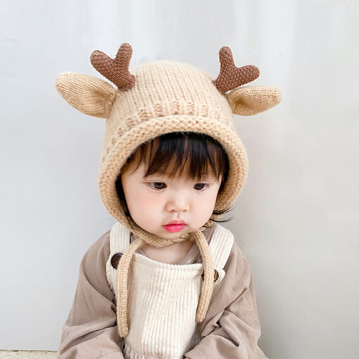 Reindeer Baby Knitted Hat - Image 5