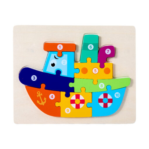 3D Toddler Jigsaw Wooden Puzzles Toys - Image 8