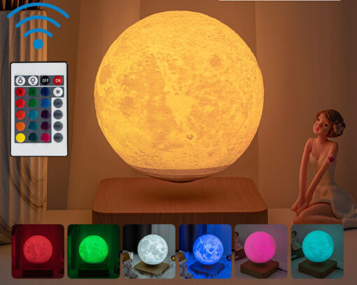 Levitating LED Moon Lamp