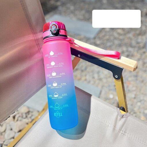 1000ml Portable Frosted Travel Large Capacity Water Bottle - Image 10