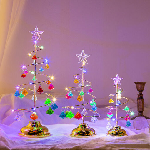 Crystal Christmas Tree Table Lamp - Image 12