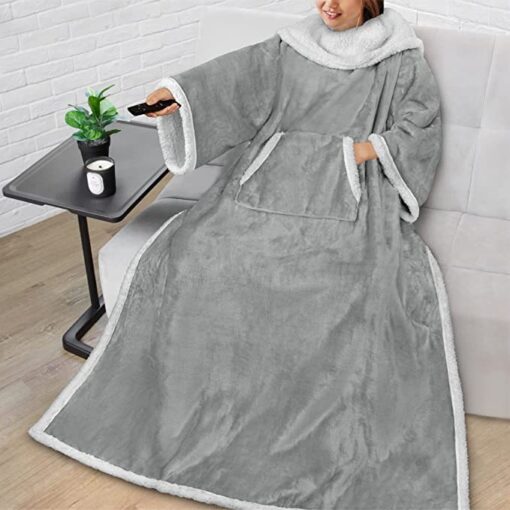 Deluxe Fleece Wearable Blanket - Image 8