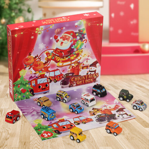 24 pcs Pull Back Toys Car Advent Calendar