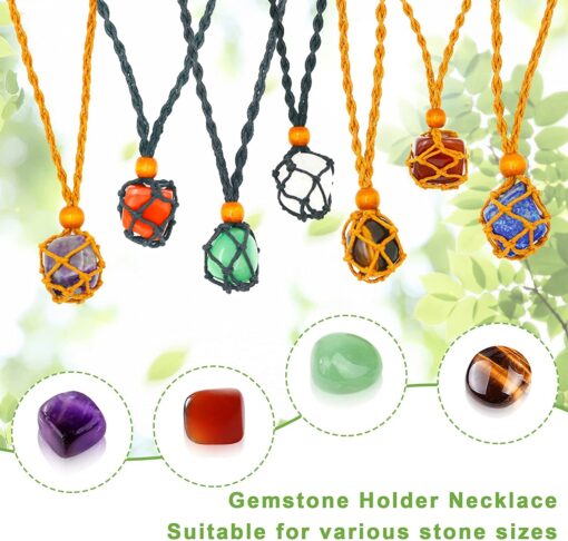 7 Chakra Healing Crystal Necklace and Bracelet Set - Image 12