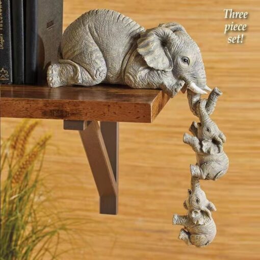 One or Two Sets of Three Cute Elephant Figurines - Image 6