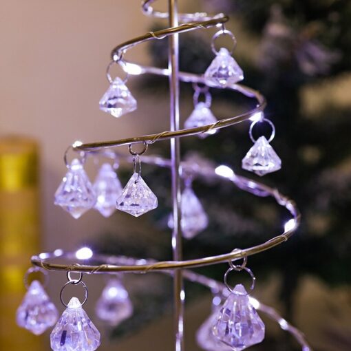 Crystal Christmas Tree Table Lamp - Image 2