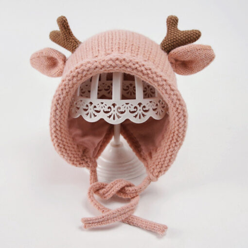 Reindeer Baby Knitted Hat - Image 15