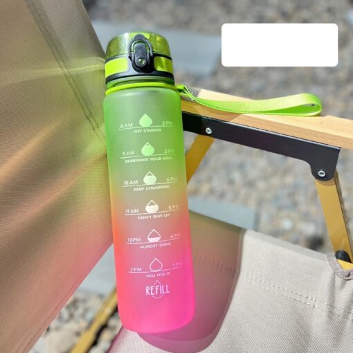 1000ml Portable Frosted Travel Large Capacity Water Bottle - Image 13