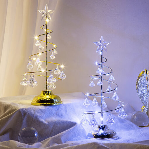 Crystal Christmas Tree Table Lamp - Image 4