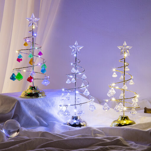 Crystal Christmas Tree Table Lamp