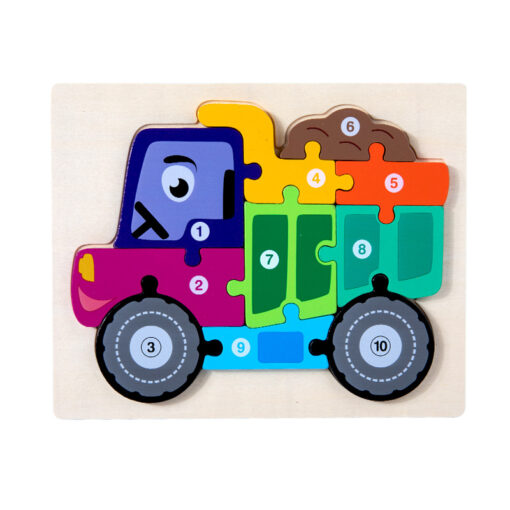 3D Toddler Jigsaw Wooden Puzzles Toys - Image 9