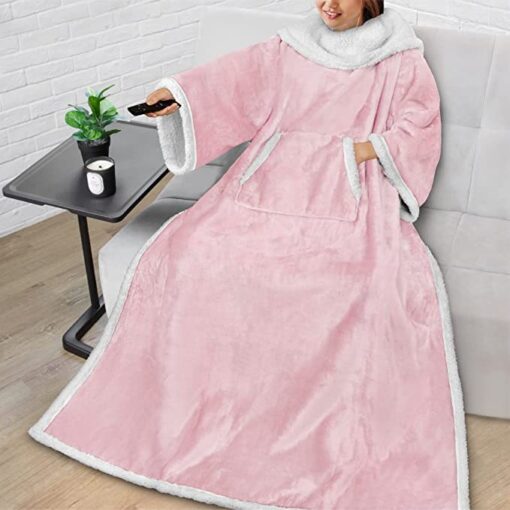 Deluxe Fleece Wearable Blanket - Image 5