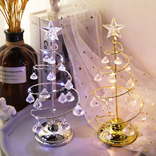 Crystal Christmas Tree Table Lamp - Image 9