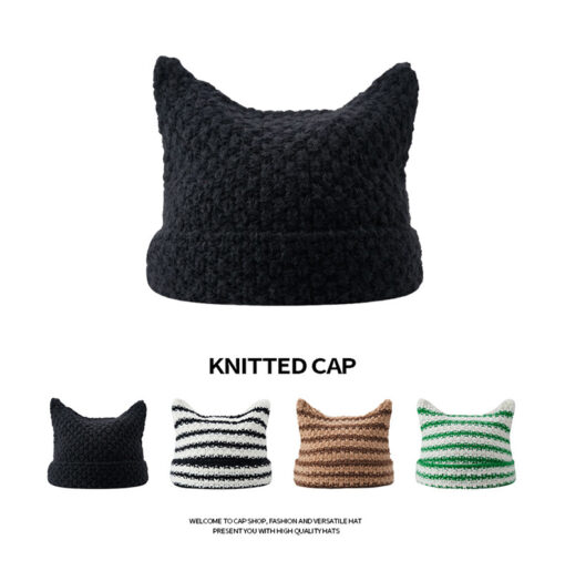 Knitted Kitten Beanie - Image 6