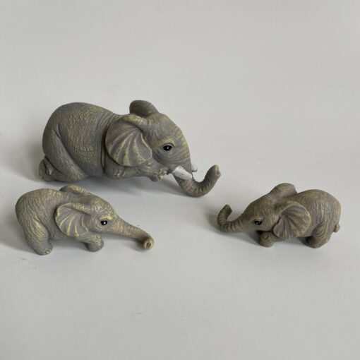 One or Two Sets of Three Cute Elephant Figurines - Image 8