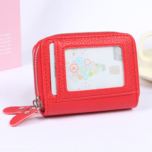 RFID Blocking  Leather Credit Card Holder - Image 10